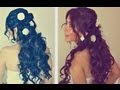 ★ROMANTIC CURLY HOMECOMING HAIRSTYLES UPDOS HAIR TUTORIAL FOR LONG HAIR |HOW TO CURL YOUR HAIR |PROM