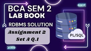 LAB book Assignment 2 Set A Q.1 solution|function and exception in RDBMS|Range in RDBMS|BCA