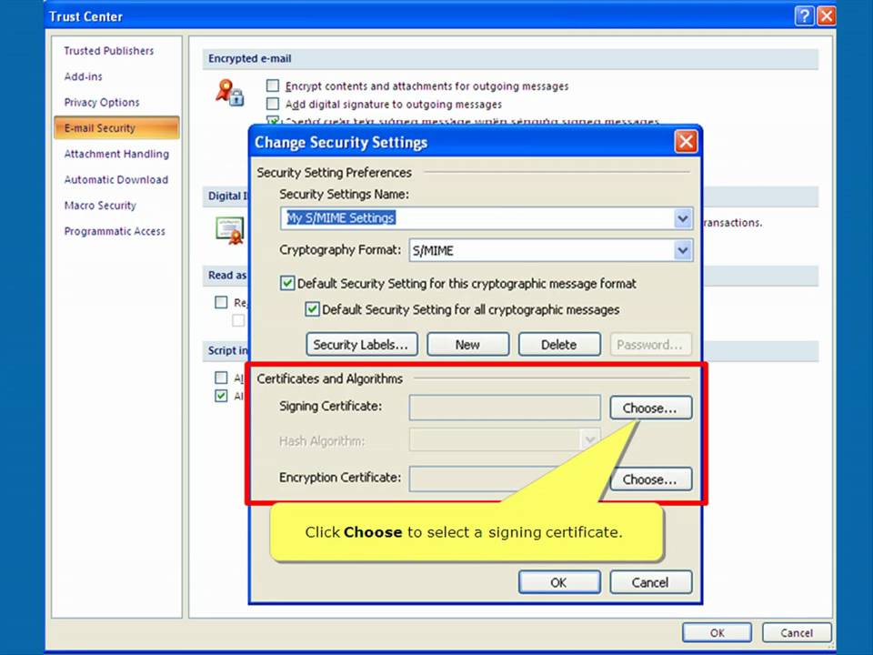 how to add signature in outlook 2007