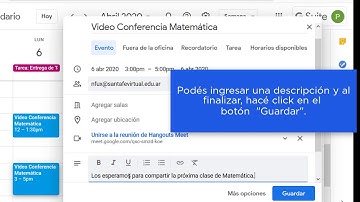Como crear una reunión virtual o videoconferencia desde classroom