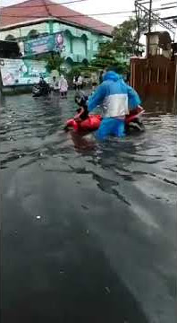 banjir  ujung harapan bekasi
