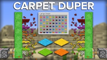 Minecraft Easiest Way to Dupe Carpet - Infinite Fuel Source