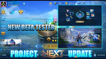 NEW BETA TESTER PROJECT NEXT MLBB | NEW MAIN UI | NEW BGM AND NORE | Mobile Legends Bang Bang