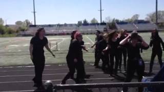 Teacher lip sync spring pep rally 2015