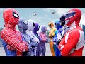 OMG SPIDER MAN Bros Vs Team POWER RANGER Which Team Is Stronger POV Battle Mini Games