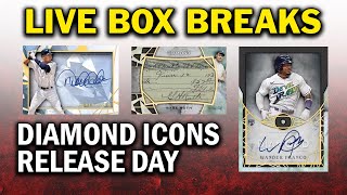 Blez Baseball Topps Diamond Icons Release Day | SPORTS CARDS LIVE BOX BREAKS