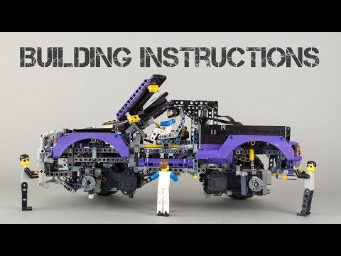 Lego Technic 42069 rc mod with wheels - partial building instructions