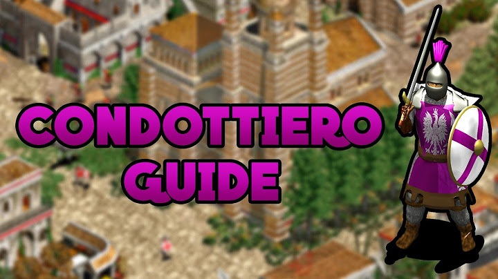 AoE2 | Condottiero In Depth