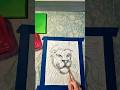 Acrylic Lion Speed Painting, Watch It Come to Life art #lionart #artshorts #shorts