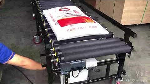 YiFan Flour Bags Loading Unloading Flexible Conveyor Display Video