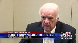 Marshall County commissioners pass resolution requiring permits to picket