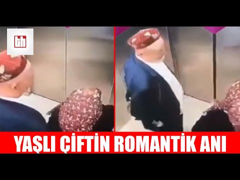 Yaşlı Çiftin Asansördeki Sevgi Dolu Hareketleri !