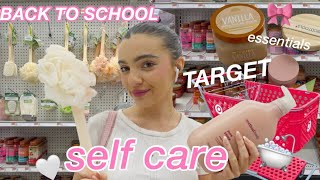BACK TO SCHOOL self care +hygiene shopping at TARGET🎀🛁skincare and makeup essentials for school🧸