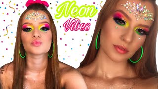 MAQUIAGEM NEON PARA ARRASAR NO CARNAVAL (NEON VIBES)