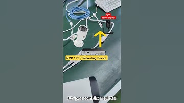 #Data + power over one ethernet cable 12V  POE Injector Splitter  for IP camera