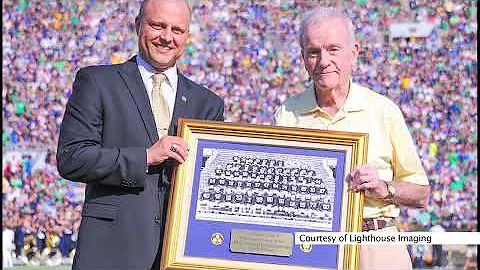 Notre Dame's "Greatest Team" star Terry Brennan re...