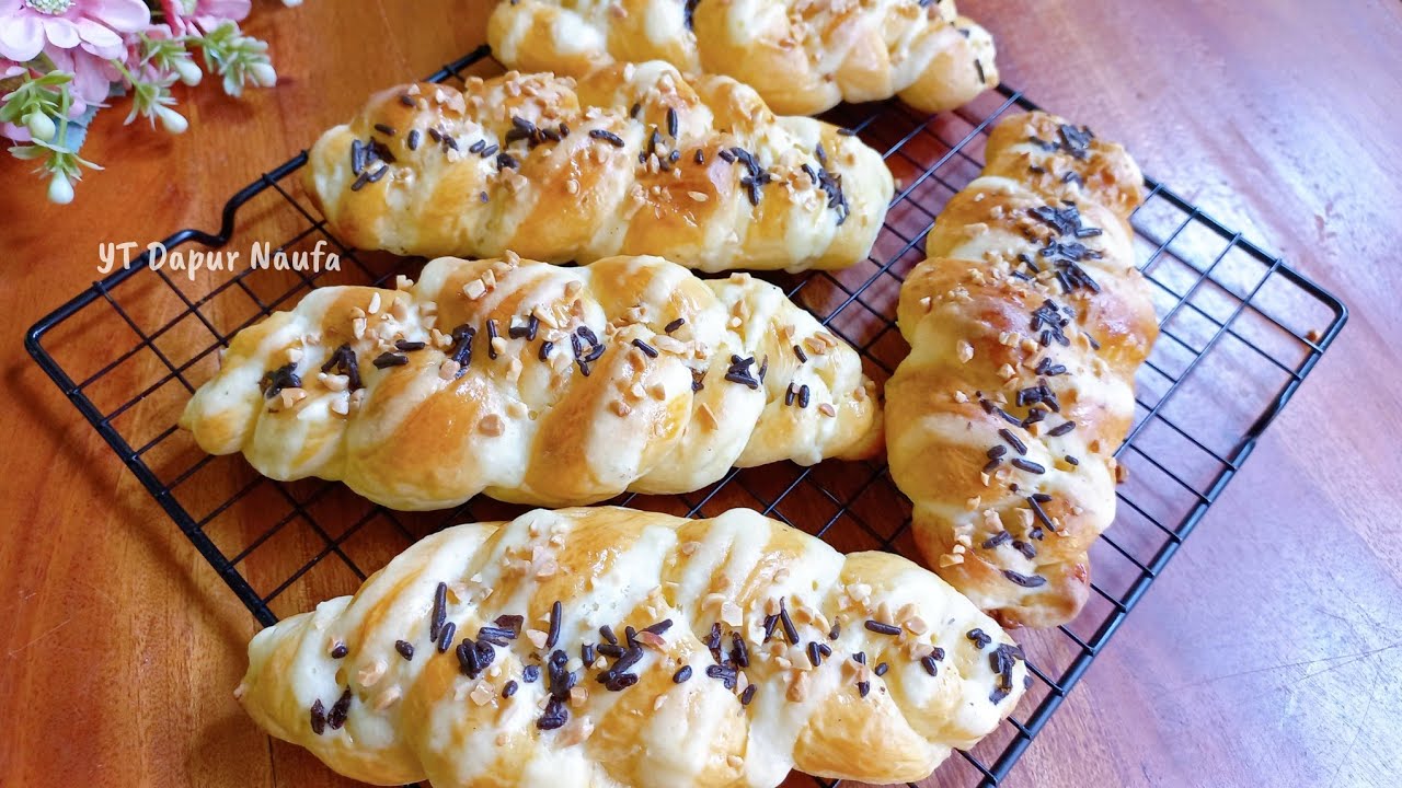 Pakai metode ini Roti Kepang auto empuk! | Variasi ROTI MANIS dengan ...