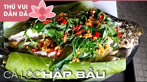 0401 Cá Lóc Đồng Khủng Hấp Bầu l How To Cook Snakehead Fish