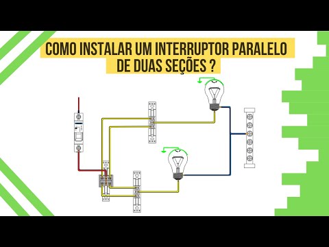 Como instalar um interruptor paralelo de duas seções e elaborar o diagrama unifilar ?