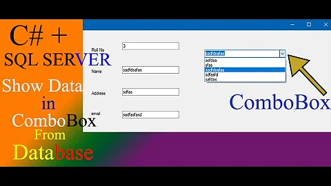 How to Link ComboBox with Database and show values in TextBox if Select ComboBox in C#.NET?