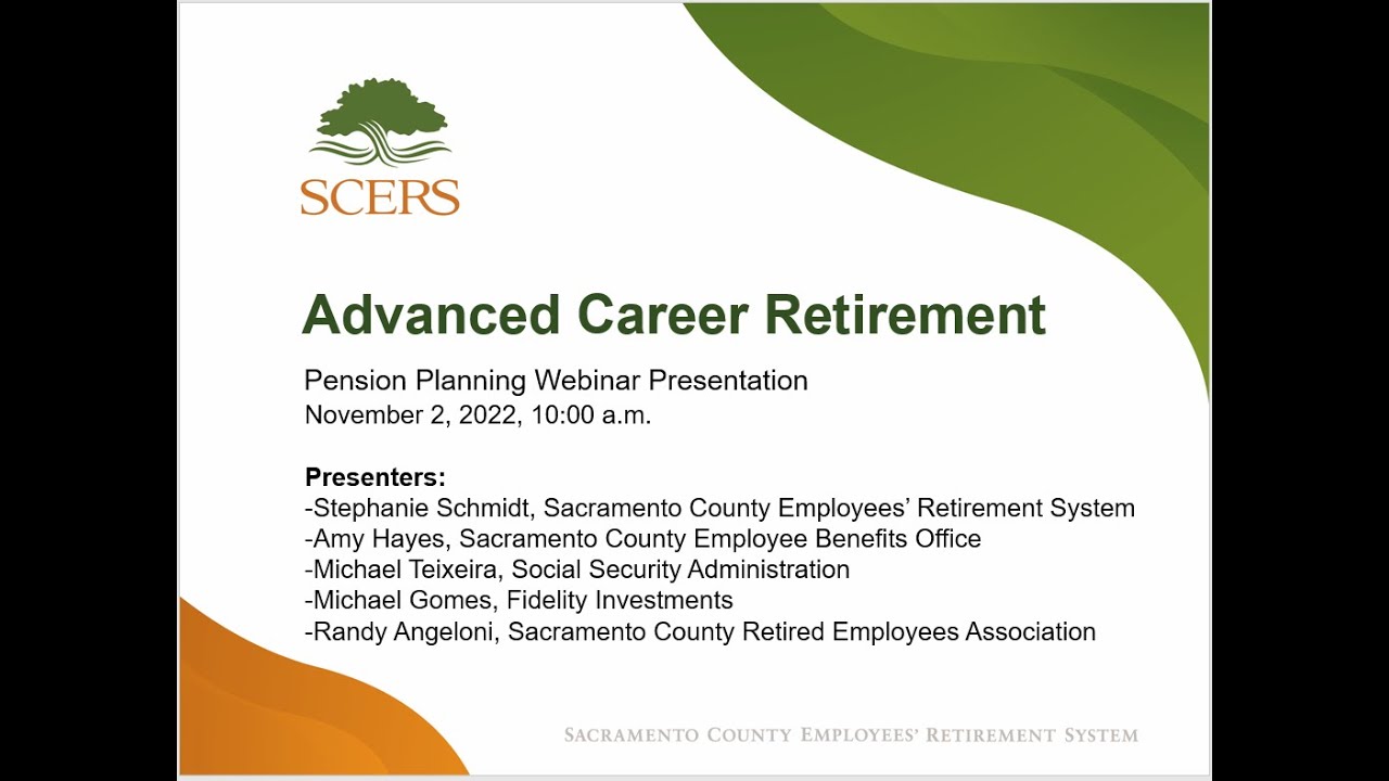 SCERS Pension Planning Webinar - November 2, 2022 - YouTube
