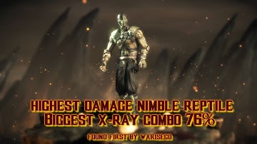 Reptile Nimble Biggest Combo 76% Damage