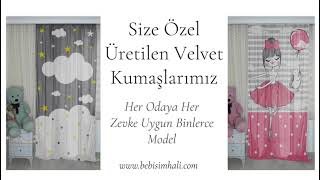 Bebişim Çocuk Odası Fon Perde #Kalite #Marka #kidsroomcurtain Resimi