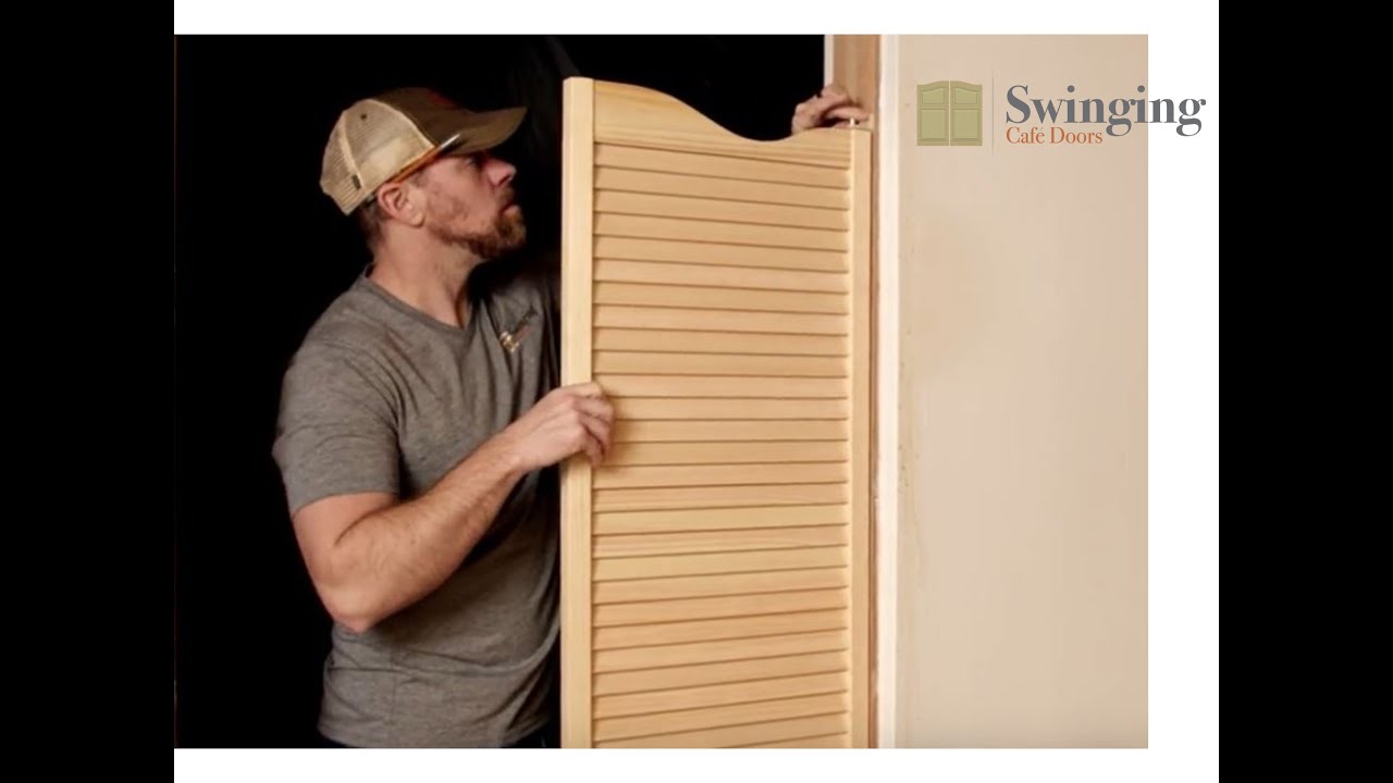 29-1/4 Door Opening Louvered Swinging Doors/Cafe Doors/Saloon Doors with Hardware Fits Any 24-48 Door Opening 29-1/4 Door Opening Louvered Swinging Doors/Cafe Doors/Saloon Doors with Hardware Fits Any 24-48 Door Opening