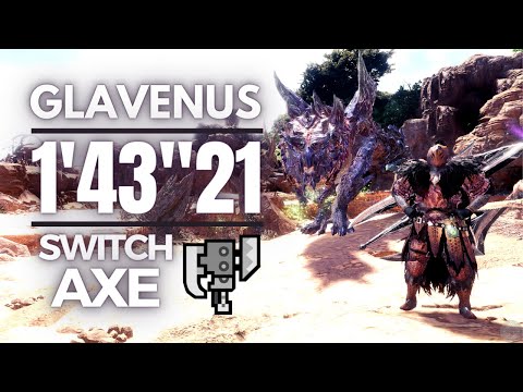 [MHWI] Glavenus 1'43"21 Switch Axe Solo - A Flash of The Blade