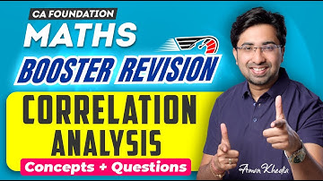 CA Foundation | Statistics | Booster Revision | Correlation Analysis | 100% Coverage | Aman Khedia