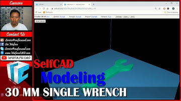 SelfCAD 30 mm Single Wrench Modeling Tutorial