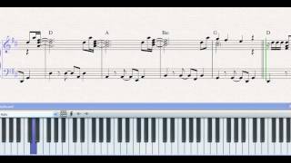 Video thumbnail of "Partitura Piano El Primer Dia Del Resto De Mi Vida ( LOVG ) demo"
