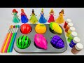 Satisfying Video I How to make Princess Lolipops in to Heart Pool AND Rainbow Painted Cutting ASMR