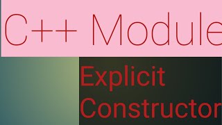 Explicit conversion constructor in C++#explicit #conversion #constructor #C++ #Module #OOP