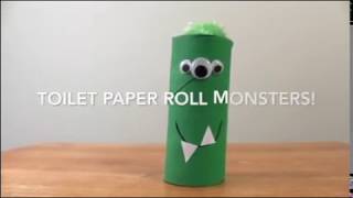 Toilet Paper Roll Monster