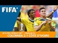 COLOMBIA v CÔTE D'IVOIRE (2:1) - 2014 FIFA World Cup™