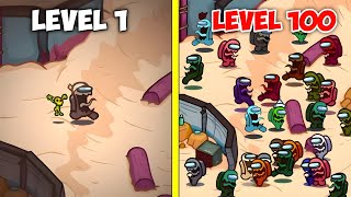 Among us Epic Battle - 1 Seeker VS level 100 Seekers || Which is The Best?