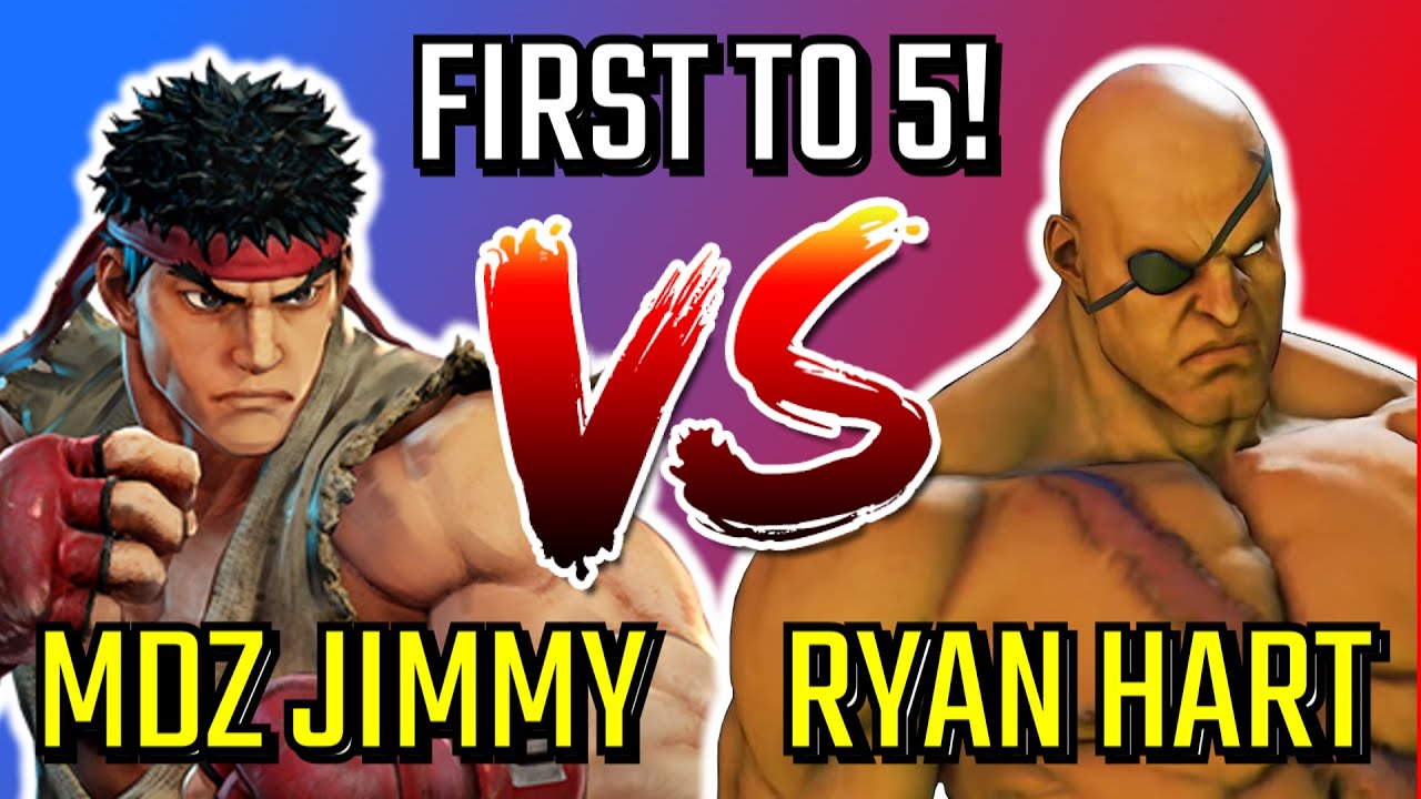 MDZ jimmY (Ryu) VS Ryan Hart (Sagat) [First to 5!]