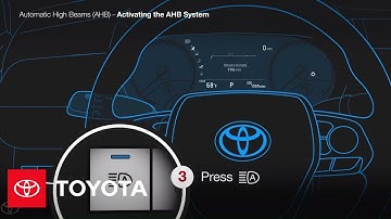 How to Turn On the Automatic High Beams | Toyota