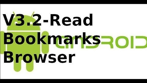 Lập trình android - V3.2 - Read bookmark browser sử dụng content provider trong android