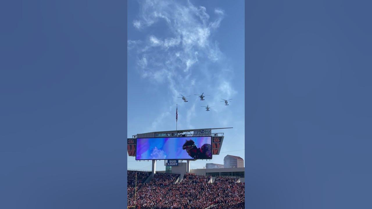 Amazing flyover for opening of Bengals vs. Browns. #bengals