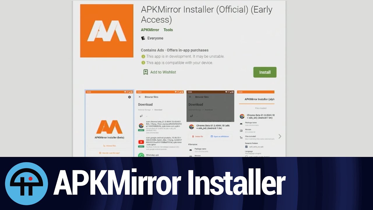 APKMirror Installer for Android - YouTube