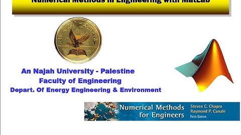 Numerical methods for engineers with MatLab - lecture 6