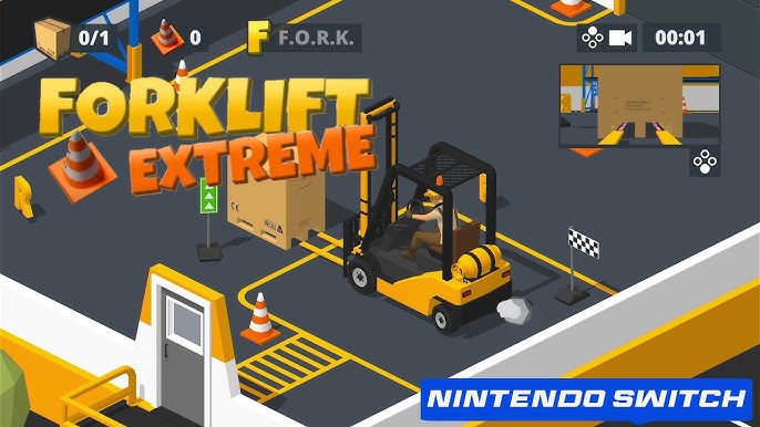 Engineer Forklift Transport Game, Juego De Habilidades Apilables