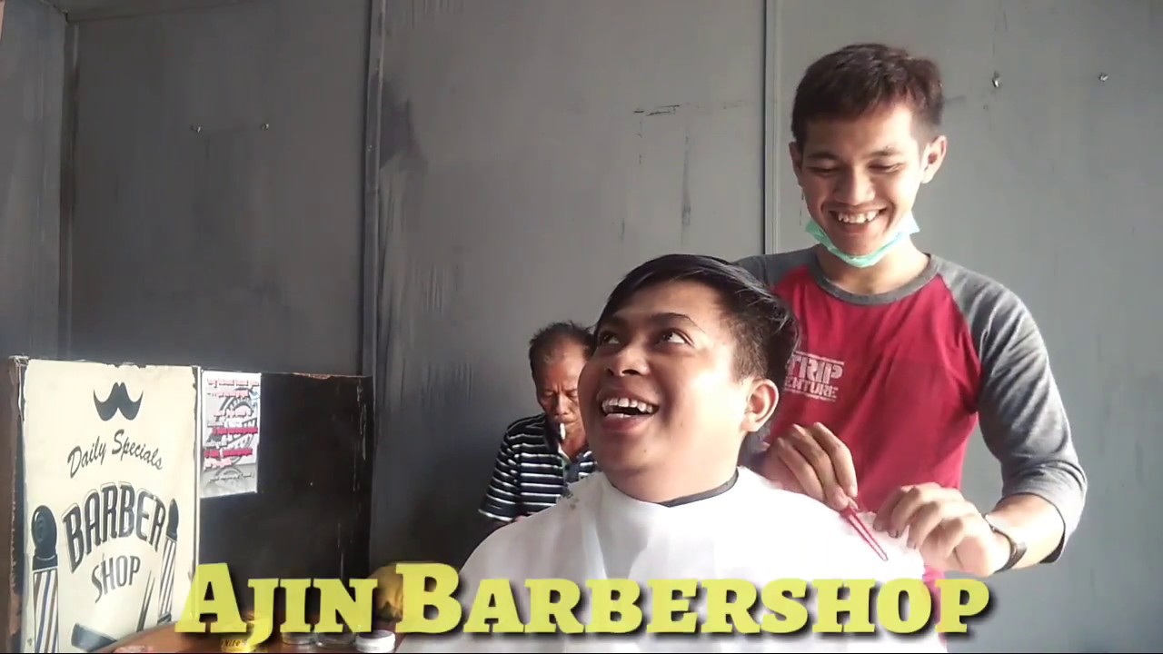  Potong  Rambut  BOTAK  di AJIN Barbershop YouTube