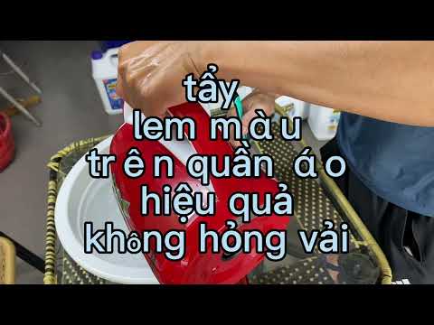 Quần Áo Ra Màu Phải Làm Sao - tẩy lem màu trên quần áo. khi giặt chung, ấp màu rất đơn giản với giặt là hương laundry