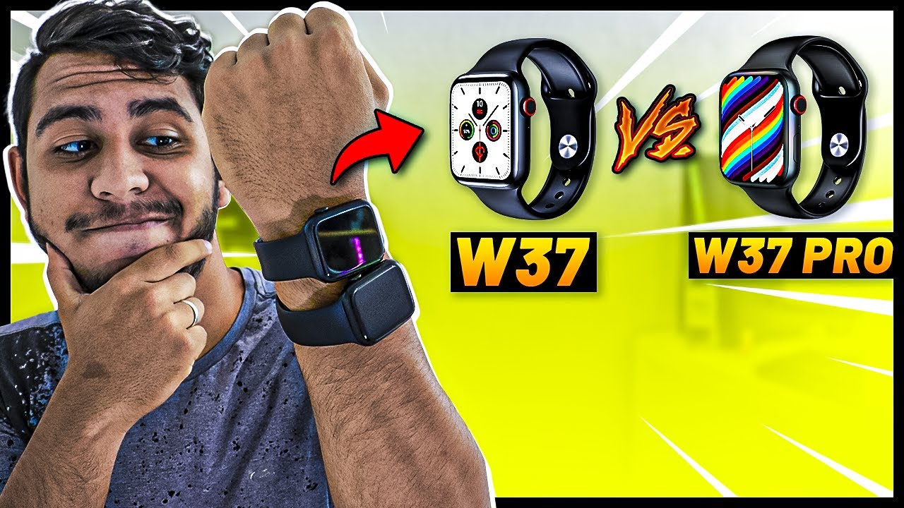 W37 IWO W37 vs IWO W37 PRO! Qual é o melhor Smartwatch? O que muda? Quais ...