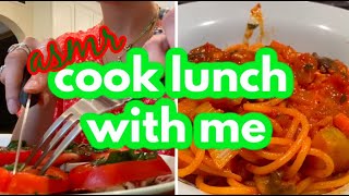 asmr | cook lunch with me (soft spoken with summer forest sounds!) screenshot 2