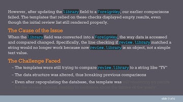 How to Fix Your Django Template After Changing Model Field Type from CharField to ForeignKey
