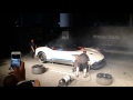 Aston Martin Vulcan race car drives through Downtown Dubai